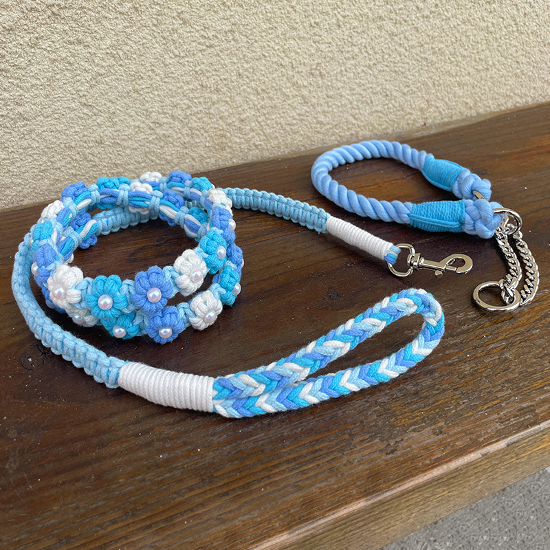 floraknot leash-blue
