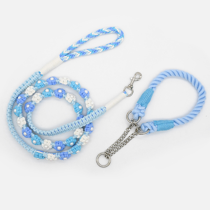 floraknot leash-blue