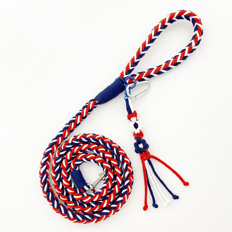 chromaknot leash-red&navy