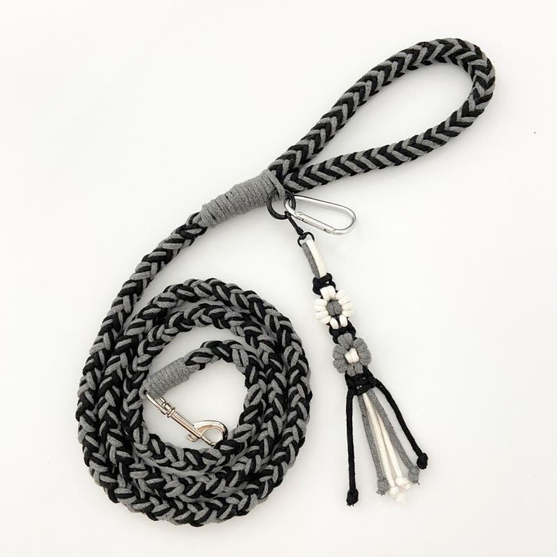 chromaknot leash-black&grey