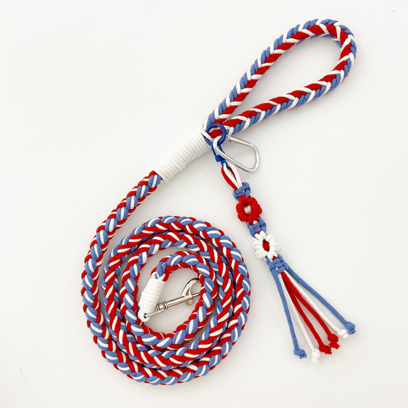 chromaknot leash-red&blue